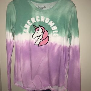 Purple and green Abercrombie top
